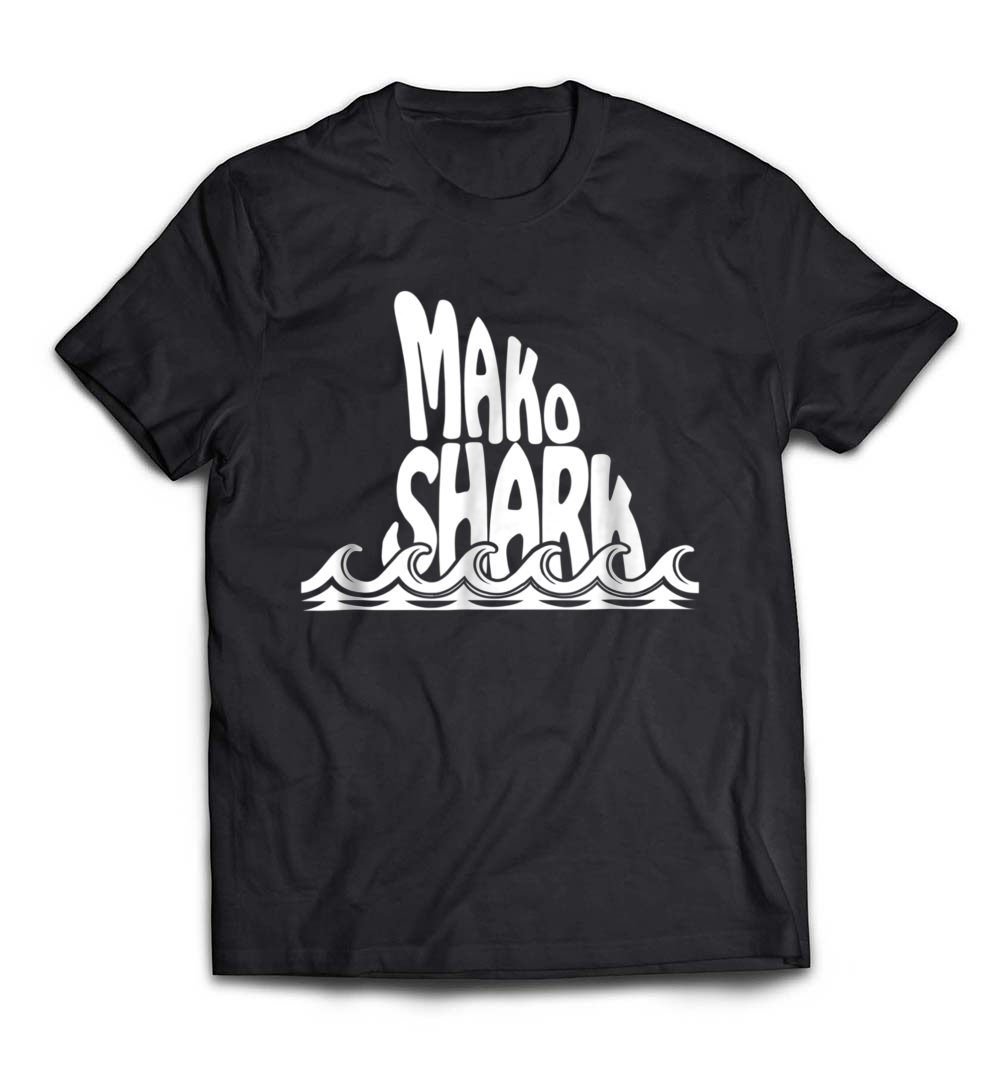 Mako Shark Fin Trendy T-Shirt: A Stylish Choice for Fishing Enthusiasts